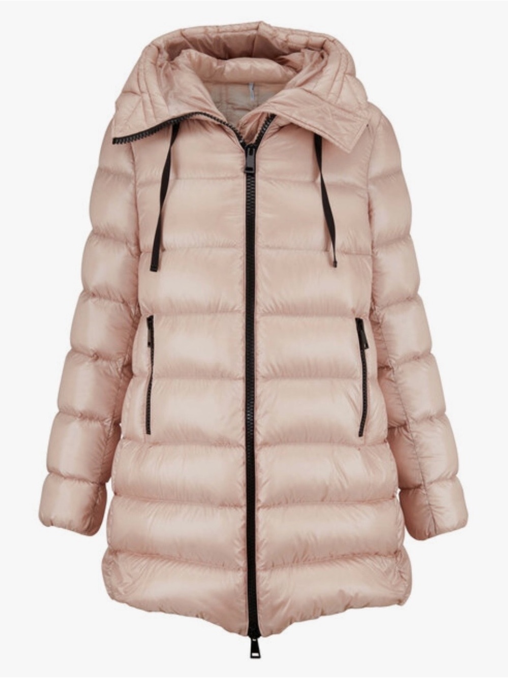 Authentic Moncler Suyen Giubbotto Down Hooded Jacket Puffer - Light Pink Size 3